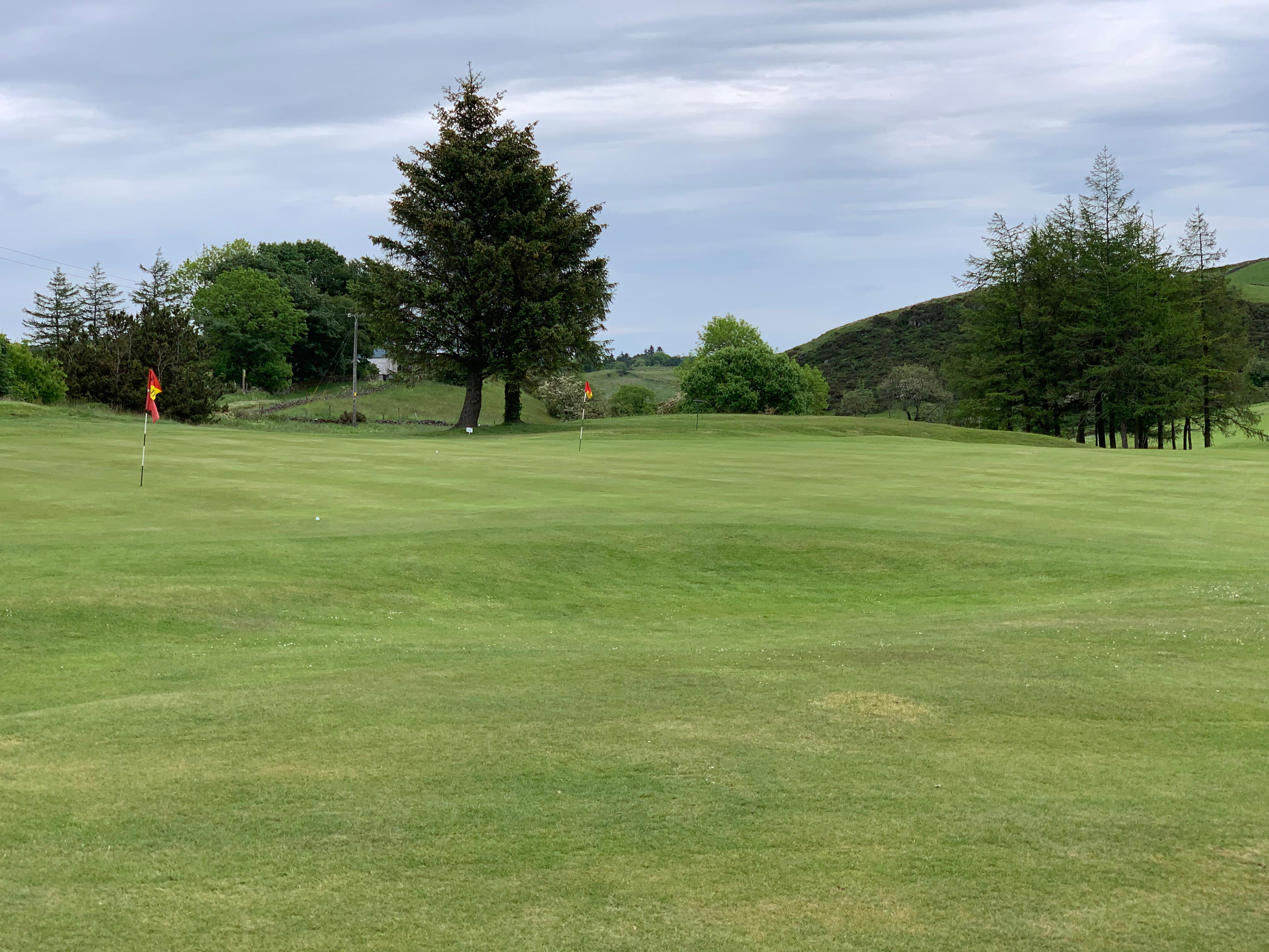 Hole 2 — view of the green